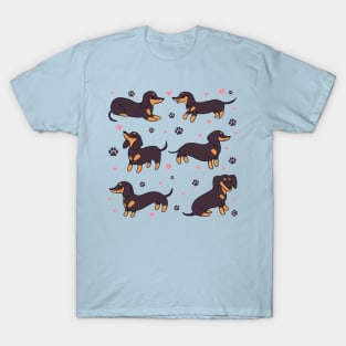 Cute dachshund dog illustration T-Shirt